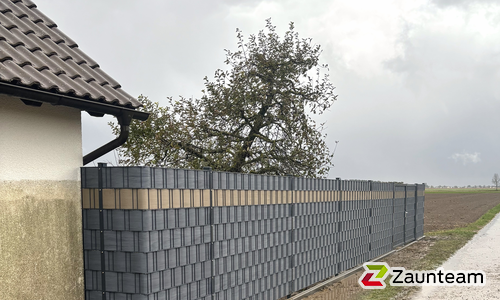 Flechtfix Vario Sichtschutz RAL Standardfarben wurde in Langweid am Lech von Zaunteam Schwaben-Nord, Todtenweis im Jahr 2025 erstellt.