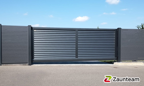 Schiebetor Aluminium wurde in Gräfenhainichen von Zaunteam Fläming, Coswig im Jahr 2025 erstellt.