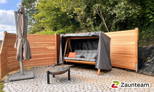 Holz Sichtschutz Tirol wurde in Gestratz von Zaunteam Allgäu, Bad Hindelang - Unterjoch im Jahr 2024 erstellt.