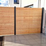 Holz Sichtschutz Rhombus wurde in Bensheim von Zaunteam Bergstraße-Ried, Lorsch im Jahr 2025 erstellt.