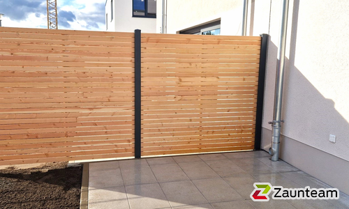 Holz Sichtschutz Rhombus wurde in Bensheim von Zaunteam Bergstraße-Ried, Lorsch im Jahr 2025 erstellt.