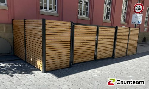 Holz Sichtschutz Rhombus wurde in Olpe von Zaunteam Südwestfalen, Wiehl im Jahr 2023 erstellt.