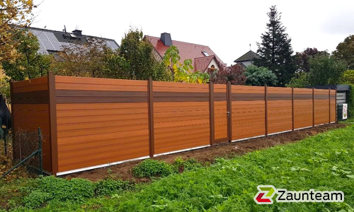 WPC-Lärmschutz wurde in Brandis von Zaunteam Leipzig, Leipzig im Jahr 2025 erstellt.