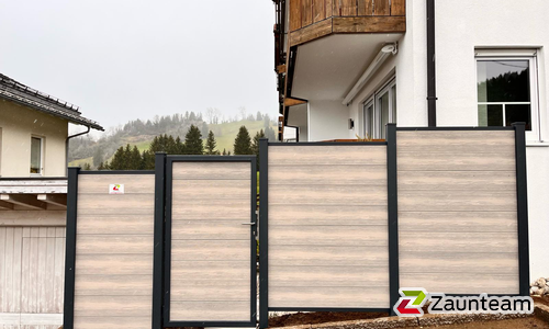 WPC Sichtschutz Diverse wurde in Burgberg von Zaunteam Allgäu, Bad Hindelang - Unterjoch im Jahr 2024 erstellt.