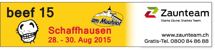 Zaunteam als Co-Sponsor an der Beef 2015