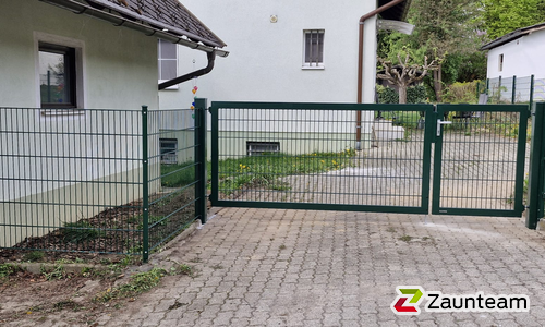 Doppelstabmattentor 2-flüglig wurde in Arnoldstein von Zaunteam Kärnten-Mitte, Arnoldstein im Jahr 2026 erstellt.