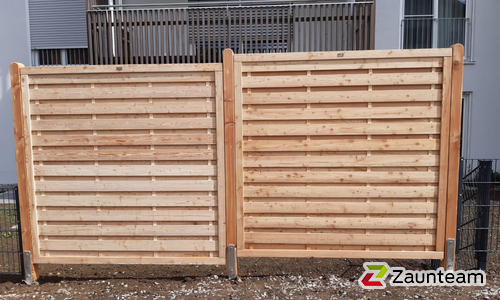 Holz Sichtschutz wurde in Wertach von Zaunteam Allgäu, Bad Hindelang - Unterjoch im Jahr 2022 erstellt.