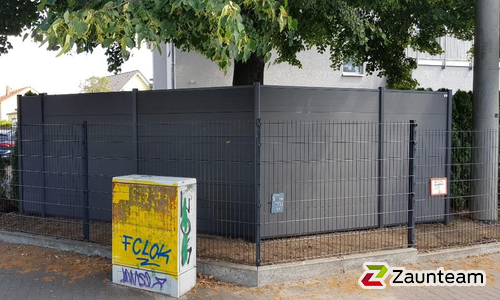 System WPC Sichtschutz, XL mit Alupfosten einbetoniert wurde in Leipzig von Zaunteam Leipzig, Leipzig im Jahr 2022 erstellt.