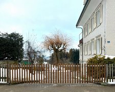 Palisadenzauntor 2-flüglig wurde in Niederteufen von Zaunteam Appenzellerland, Wasserauen im Jahr 2025 erstellt.