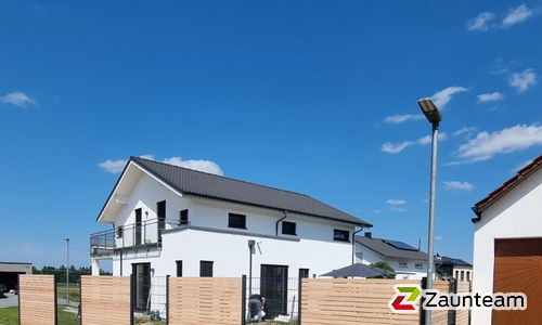 Holz Sichtschutz Rhombus wurde in Durlangen von Zaunteam Fenzhöfe Oberwälden, Oberwälden im Jahr 2025 erstellt.