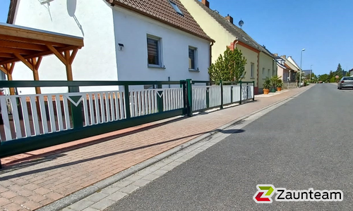 Schiebetor Aluminium wurde in Zahna-Elster von Zaunteam Fläming, Coswig im Jahr 2023 erstellt.