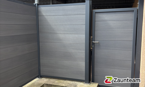 BPC Systemprofil in Aussparung wurde in Bruchköbel von Zaunteam Main-Kinzig, Langenselbold im Jahr 2025 erstellt.