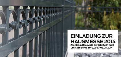 Zaunteam Odenwald-Bergstrasse Hausmesse