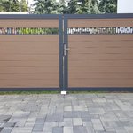 WPC Sichtschutztor 2-flüglig wurde in Schönwölkau von Zaunteam Leipzig, Leipzig im Jahr 2025 erstellt.