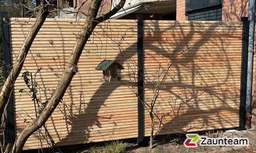 Holz Sichtschutz Rhombus wurde in Lingen von Zaunteam Ems-Vechte, Lingen im Jahr 2026 erstellt.