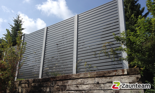 Aluminium Sichtschutz diverse wurde in Iffwil BE von Zaunteam Spahni AG, Laupen BE im Jahr 2014 erstellt.