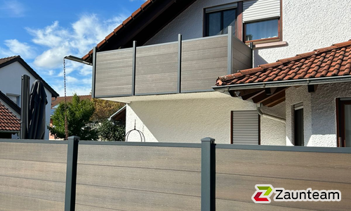 BPC Systemprofil einbetoniert wurde in Göppingen von Zaunteam Fenzhöfe Oberwälden, Oberwälden im Jahr 2025 erstellt.