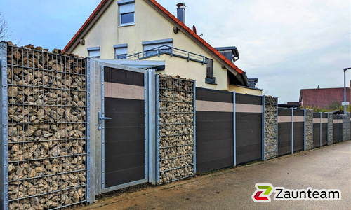 Gabionen Kombination wurde in Schwäbisch Hall Tüngental von Zaunteam Schwäbisch Hall, Schwäbisch Hall im Jahr 2022 erstellt.
