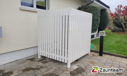 Aluminium Sichtschutz wurde in Lenzburg von Zaunteam Aargau, Egliswil im Jahr 2024 erstellt.