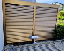 Aluminium Sichtschutz wurde in Egg b. Zürich von Zaunteam Zürich Oberland, Gutenswil im Jahr 2024 erstellt.