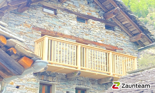 Geländer Holz wurde in Cauco von Zaunteam Engadin, Zernez im Jahr 2025 erstellt.