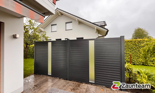 Aluminium Sichtschutz wurde in Sulzberg von Zaunteam Allgäu, Bad Hindelang - Unterjoch im Jahr 2025 erstellt.