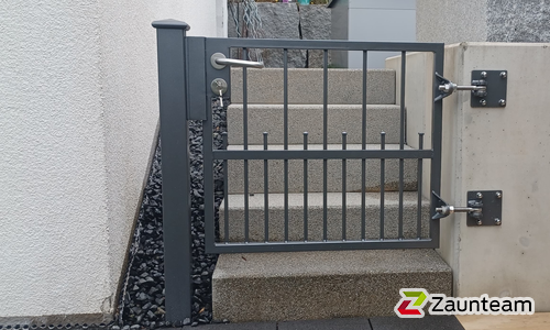 Klassikzauntor 1-flüglig wurde in Hausen ob Verena von Zaunteam Obere Donau-Bodensee, Sauldorf-Krumbach im Jahr 2025 erstellt.