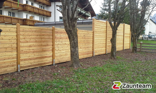 Holz Sichtschutz Tirol wurde in Tannheim von Zaunteam Allgäu, Bad Hindelang - Unterjoch im Jahr 2015 erstellt.