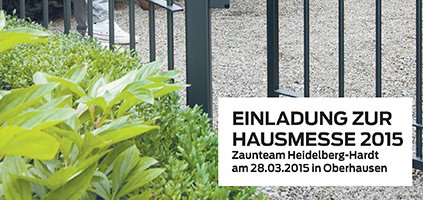 Zaunteam Heidelberg-Hardt Hausmesse