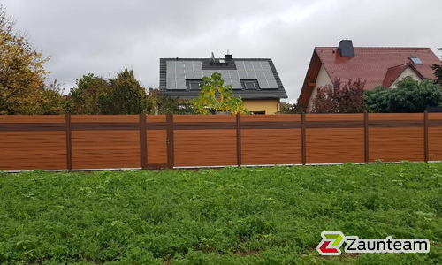 WPC-Lärmschutz wurde in Brandis von Zaunteam Leipzig, Leipzig im Jahr 2025 erstellt.