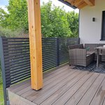 Modern Aluzaun aufgeschraubt wurde in Baumgartenberg von Zaunteam Unteres-Mühlviertel, Bad Zell im Jahr 2025 erstellt.