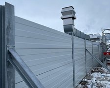 Schallschutzzaun aus Aluminium wurde in Appenzell von Zaunteam Appenzellerland, Wasserauen im Jahr 2024 erstellt.