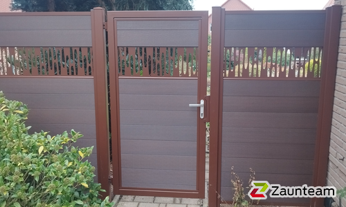 WPC Sichtschutztor 1-flüglig wurde in Ilsede von Zaunteam Braunschweig, Ilsede im Jahr 2025 erstellt.