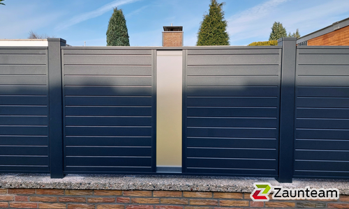 Aluminium Sichtschutz wurde in Wesel von Zaunteam Hohe Mark, Hamminkeln im Jahr 2025 erstellt.