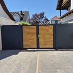 Aluminium Tor 2-flüglig wurde in Lorsch von Zaunteam Bergstraße-Ried, Lorsch im Jahr 2026 erstellt.