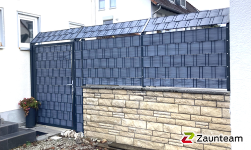 Flechtfix Vario Sichtschutz RAL Standardfarben wurde in Aindling von Zaunteam Schwaben-Nord, Todtenweis im Jahr 2023 erstellt.