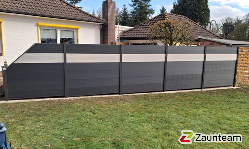 WPC Sichtschutz Diverse wurde in Oldenburg von Zaunteam Friesische-Wehde, Zetel im Jahr 2026 erstellt.