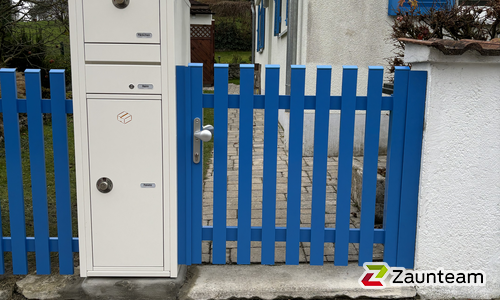 Aluminium Tor 1-flüglig wurde in Neusäß von Zaunteam Schwaben-Nord, Todtenweis im Jahr 2024 erstellt.