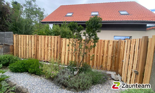 Holz Sichtschutz Western wurde in Appenzell / Steinegg von Zaunteam Appenzellerland, Wasserauen im Jahr 2023 erstellt.