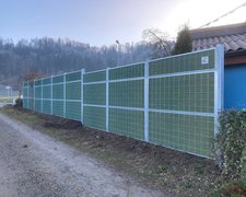 Schallschutzzaun Noistop Steel wurde in Rikon von Zaunteam Neftenbach, Neftenbach im Jahr 2025 erstellt.