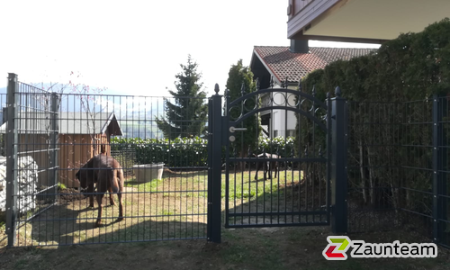 Klassikzauntor 1-flüglig wurde in Oberstaufen von Zaunteam Allgäu, Bad Hindelang - Unterjoch im Jahr 2019 erstellt.