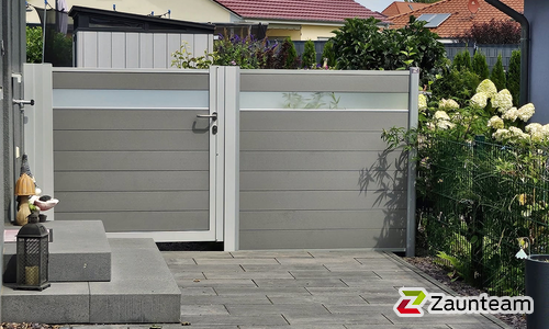 WPC Sichtschutztor 1-flüglig wurde in Halberstadt von Zaunteam Magdeburg-Harz, Halberstadt im Jahr 2025 erstellt.