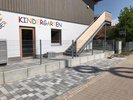 Doppelstabmatten leicht verzinkt mit Pfosten Vario verzinkt einbetoniert wurde in Ebenhofen von Zaunteam Allgäu, Bad Hindelang - Unterjoch im Jahr 2019 erstellt.