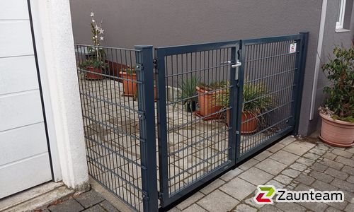 Doppelstabmattentor 2-flüglig wurde in Uhingen von Zaunteam Fenzhöfe Oberwälden, Oberwälden im Jahr 2025 erstellt.