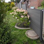 System WPC Sichtschutz, Platinum mit Alupfosten einbetoniert, Zaunteam Friesische-Wehde, Zetel, 26452 Sande System WPC Sichtschutz, Platinum mit Alupfosten einbetoniert wurde in Sande von Zaunteam Friesische-Wehde, Zetel im Jahr 2025 erstellt.