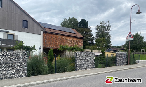 Gabionen Kombination wurde in Bercher von Swissclôture Nord Vaudois, Pomy im Jahr 2024 erstellt.