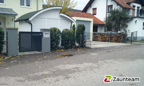 Klassikzauntor 1-flüglig wurde in Gauting von Zaunteam Ammersee, Hofstetten im Jahr 2023 erstellt.