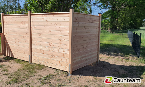 Holz Sichtschutz wurde in Rohrberg von Zaunteam Südheide-Altmark, Hankensbüttel im Jahr 2023 erstellt.