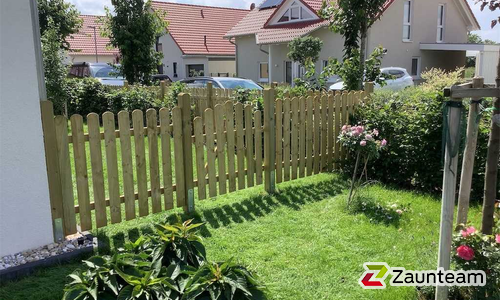 Staketenzauntor 1-flüglig wurde in Leipzig von Zaunteam Leipzig, Leipzig im Jahr 2024 erstellt.