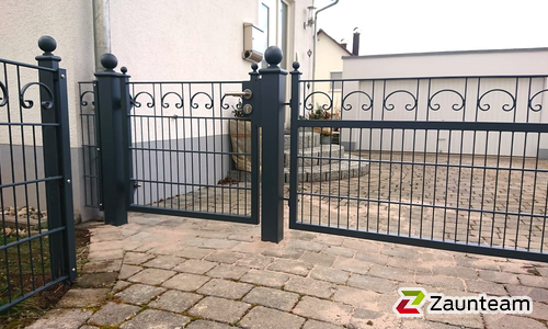 Decorzaun Milano mit Decorzaun Pfosten einbetoniert wurde in Unterreichenbach von Zaunteam Pforzheim, Neuhausen im Jahr 2020 erstellt.